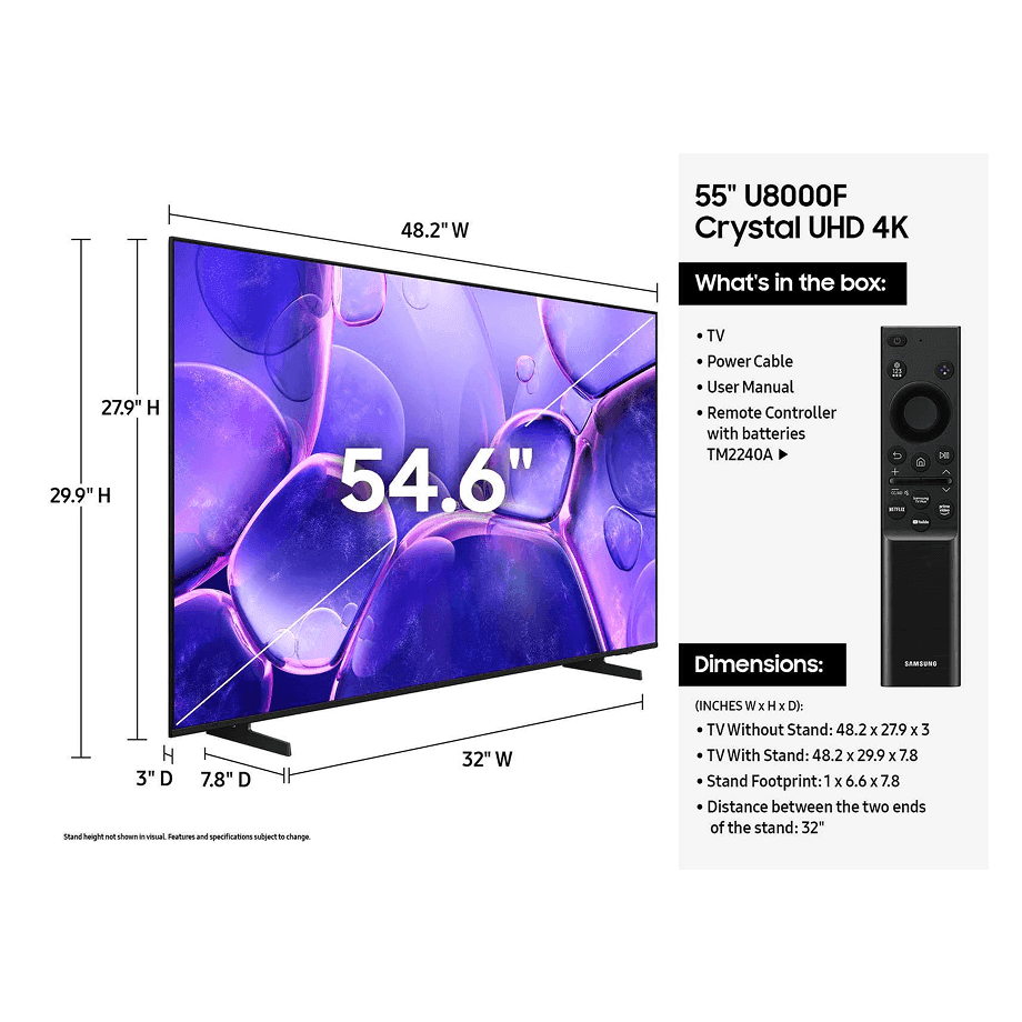 تلفزيون سامسونج الذكي 55"